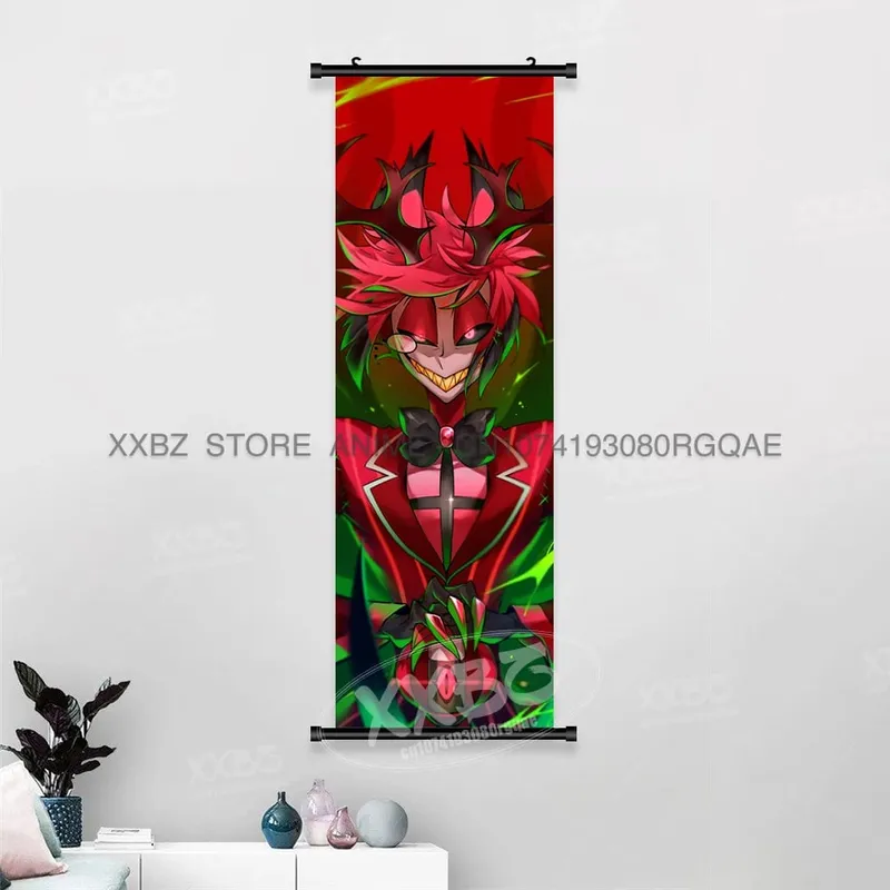 Simple Black Comedy Hazbin Hotel Home Decoration Hanging Painting Cartoon Wall Artwork Scrolls Picture Room Canvas Print Posters — image 18