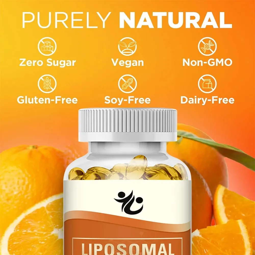 Liposomální vitamín C 1000 mg tobolky – podpora imunitní obrany produkce kolagenu záření pleti, kognitivní a oběhové zdraví — image 3