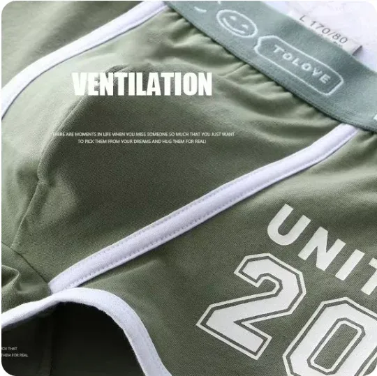1/3pcs Men Underwear Sports Boxer Shorts Cotton Solid Color Sexy Panties Fashion Breathable Comfortable Underpants Man U Convex — image 31