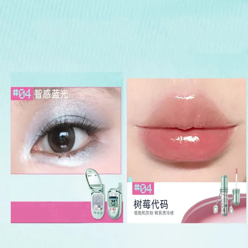 Little Ondine Makeup Gift Set Multi-Use Cream Balm Lip Glaze Eyeliner Brow Pencil & Setting Powder Beauty Collection — image 12