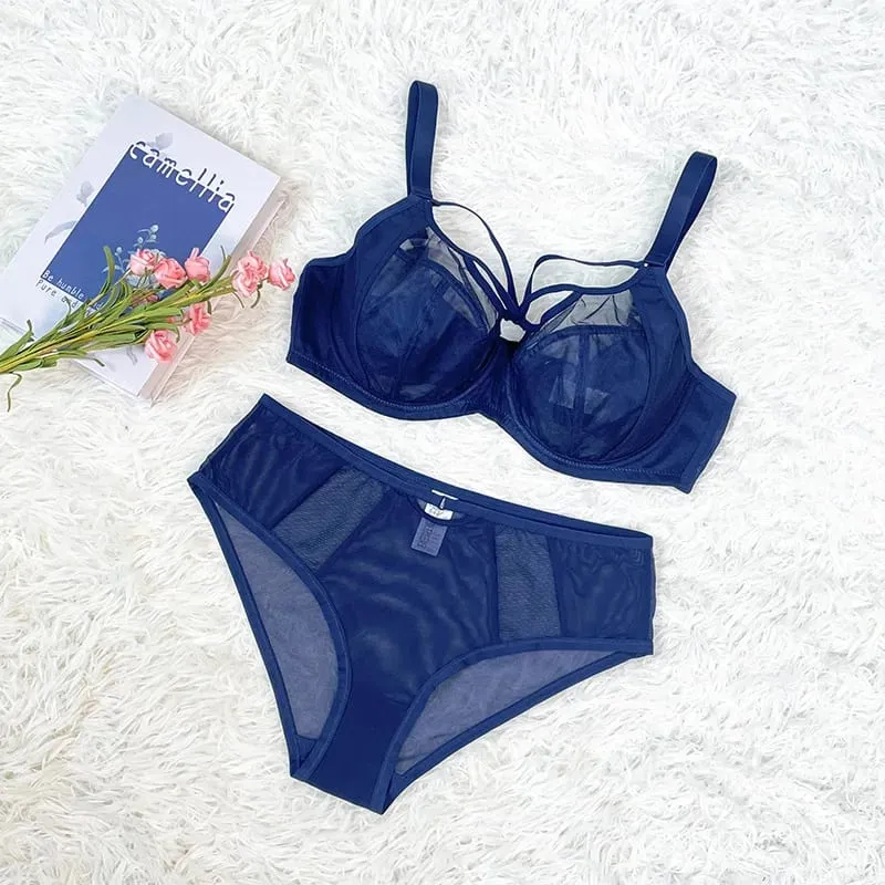 C D E F G H I J K Coppa 34 36 38 40 42 Set reggiseno intimo Push Up Reggiseno Lingerie Set 2 pezzi Plus Size Donna Lingerie da donna — image 4