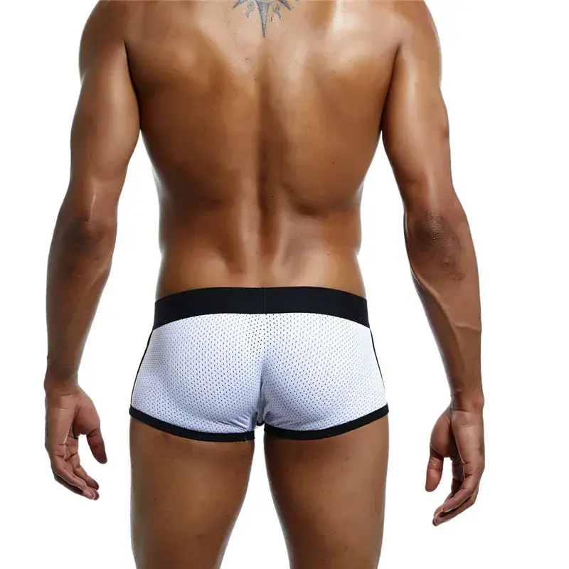 4Pcs Man Underpants Boxershorts Men Boxers Male Breathable Ice Silk Mesh Quick Drying Underwear Men’s Panties Boxer — image 8
