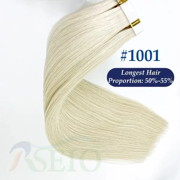 High Quality Straight Tape In Human Hair Extensions 100% Real Natural Hair Extension Black Brown Blonde Invisible For wome — image 15