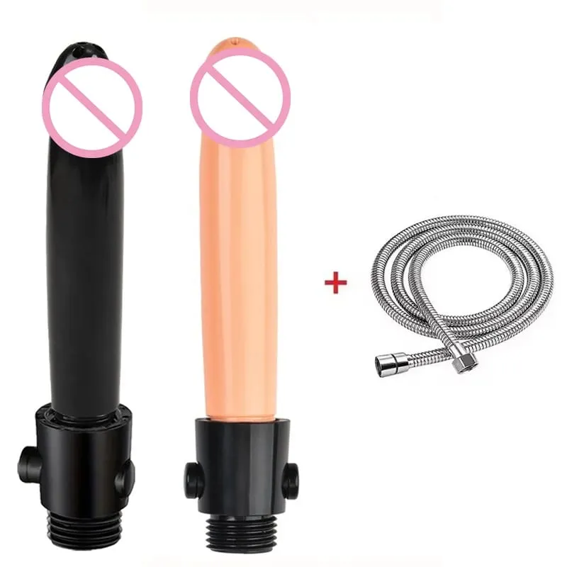 Douche Enema Shower Cleaning Set Anal Plug Dildo Beads Anal Enema Cleaning Butt Plug Gay Sex Toy For Man — image 4