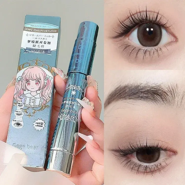 Silk Fiber Lash Mascara Αδιάβροχη μακράς διαρκείας Extension Eyelashes Lengthening Curling Mascara Black Eyelash Makeup Cosmetic — image 2