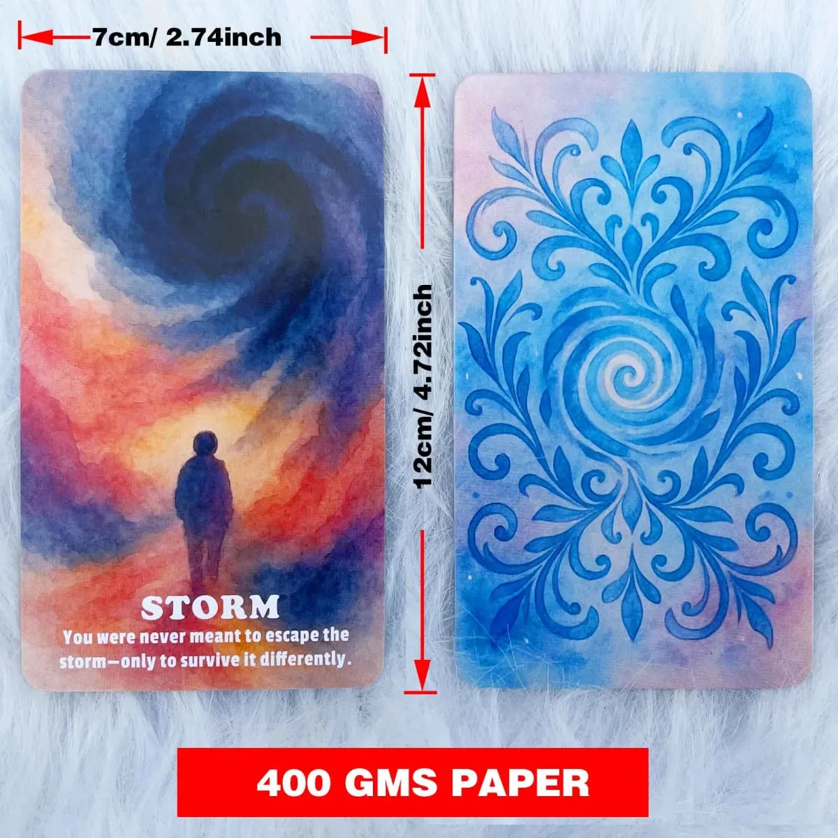 54 Card Echoes Of The Soul Deck for Self-Discovery and Tranquility 13x8cm Size Perfect for Ages 14+ Spiritual Divination Card