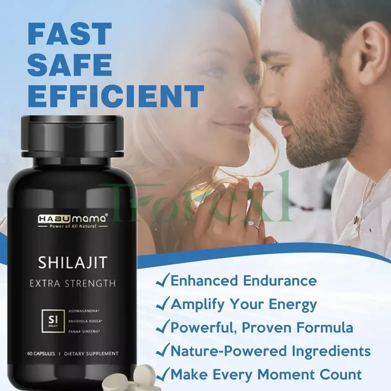 Shilajit Capsule 100% Pure Non-GMo Supports Reproductive Health Natural Energizer — image 2