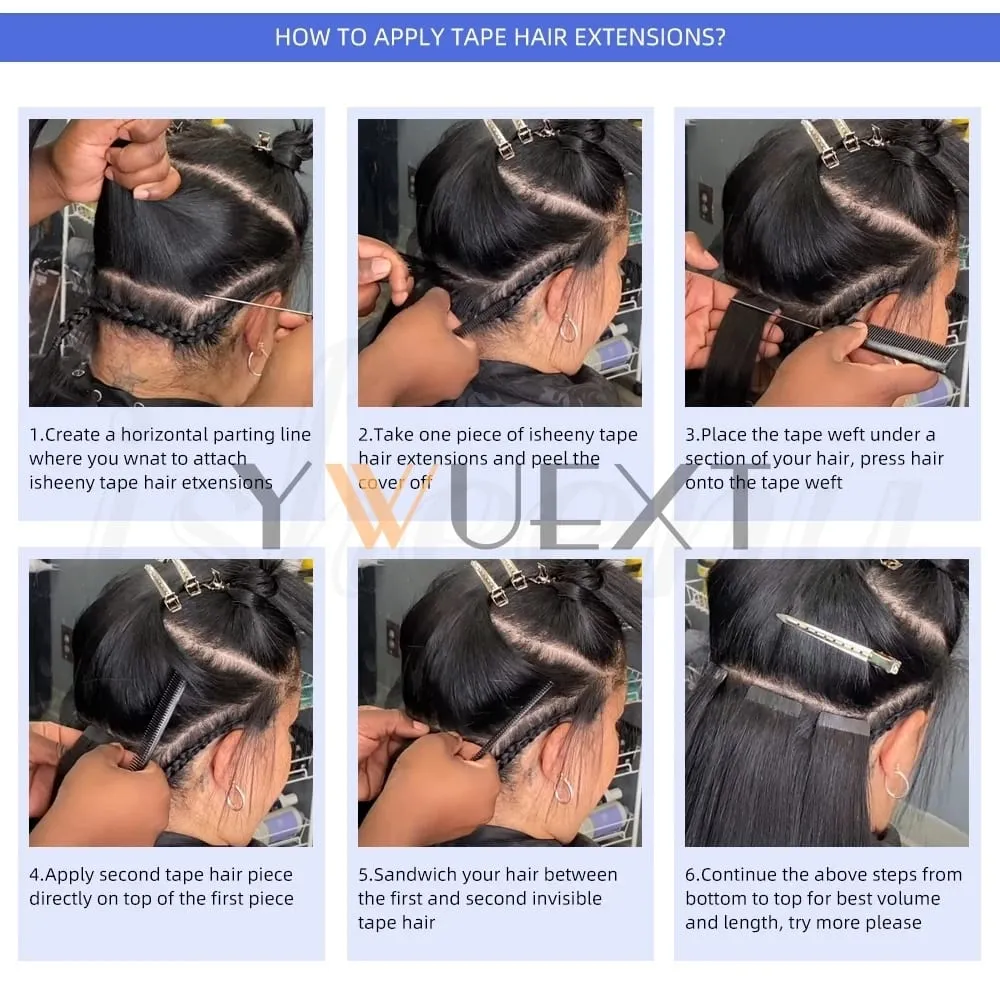 Afro Kinky Curly Tape In Human Hair Extensions for Black Women Tape Ins Hair Extension Real Human Hair Tape on For Salon 20pcs — image 6