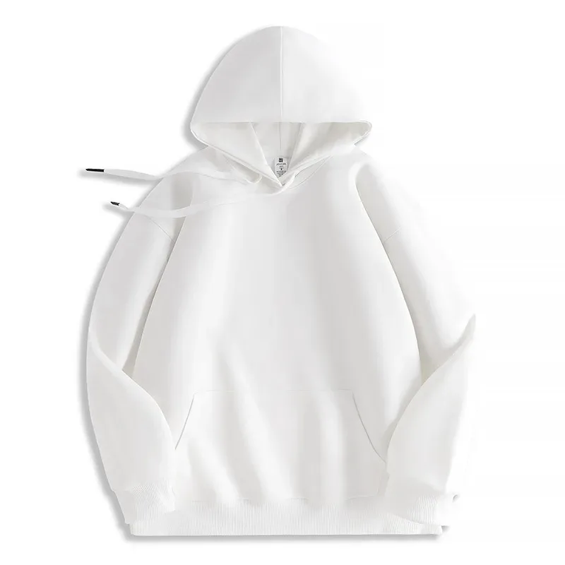 Customized Your Brand Logo DIY Design 600GSM Mens Hoodies High-quality Women Sweatshirt Solid Color Cotton Loose Streetwear — image 44