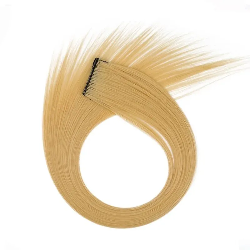 22Inch Synthetic Long Straight Clip In Hair Extensions High Temperature Hairpieces Rainbow Colors Hair Accessories for Women — image 26