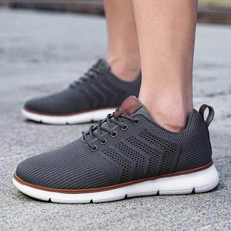 Casual Sneaker Shoes Breathable Men's Walking Mesh Soft Sole Outdoor Anti Slip Travel Comfortable Running Shoes Tenis Masculino — image 3