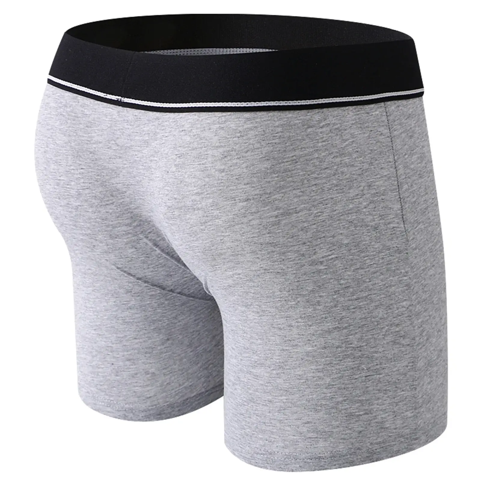 Cock Ring Männer Sexy Jock Loch Boxer Cockring Mann Shorts Unterwäsche Baumwolle Höschen Offene Tasche Unterhose Lange Boxershorts — image 10