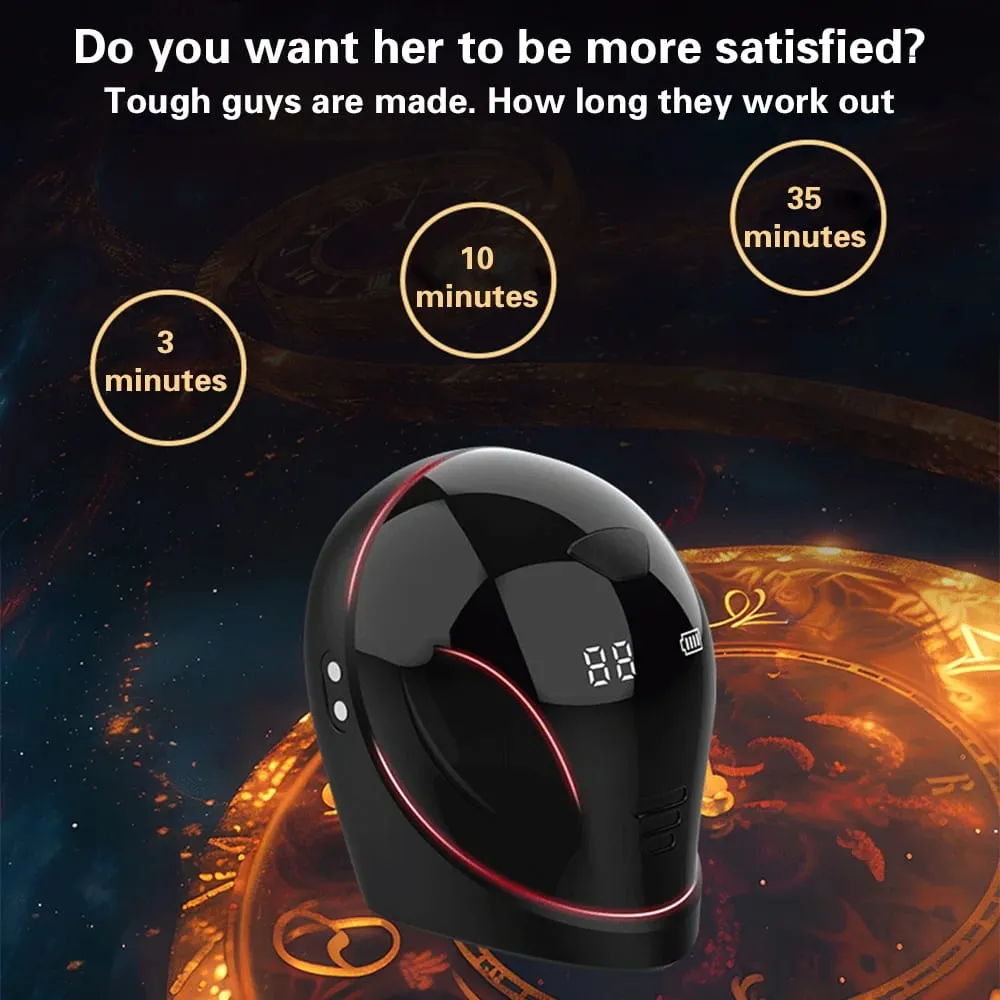 Adjustable Penis Enlargerment Trainer Vibrator Masturbators for Men 10 Vibration Modes Glans Stimulater Massager Adult Sex Toys — image 4