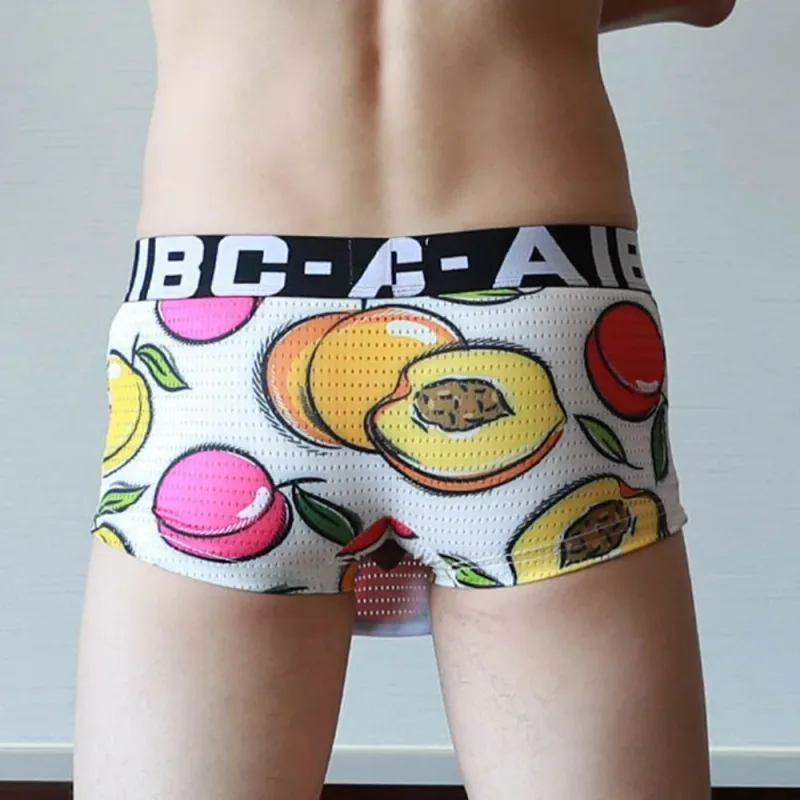 Seluar Boxer Seluar Dalam Seluar Dalam Seluar Dalam Pakaian Kapas+Spandex Terbuka Jenama Baru Fesyen Bekalan Bergaya Sesuai — image 15