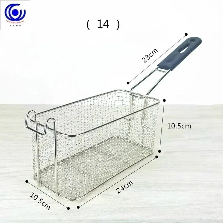 Stainless Steel Fryer Screen French Fries Frame Square Filter Net Encrypt Colander Shaped Frying Basket Fryers Meshed — image 23