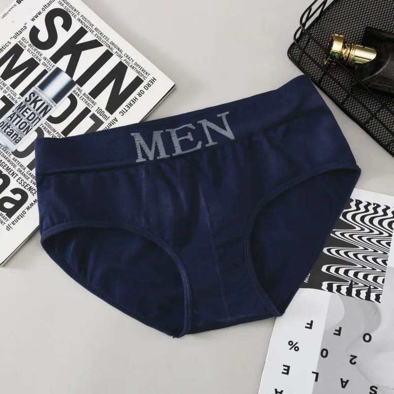 5 PCs Men's briefs High Elastic Plain Color Comfortable Boxer Briefs Panties Breathable Pantyhose