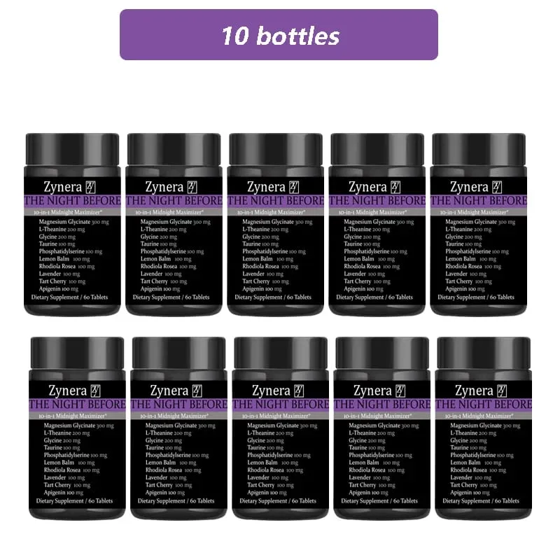 Magnesium Supplement Glycinate L-Theanine Glycine Taurine Maintain Calm Nerve Sleep Quality Anxiety Stress Mood Health Dietary — image 11