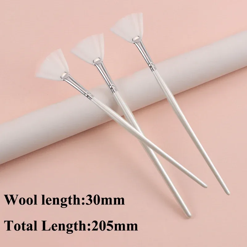 Practical Facial Brushes Fan Makeup Brushes Portable Mask Brush Cosmetic Tools for Women Flexible Facial Soft Mask Applicator — image 8