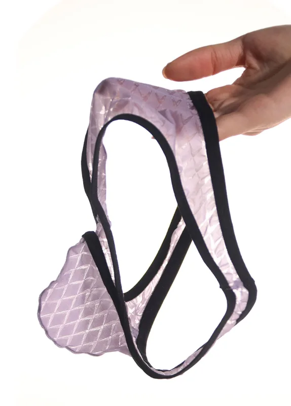Men's Underwear Sexy Low Waisted Comfortable Triangle Pants Ice Silk Mesh Transparent Briefs
