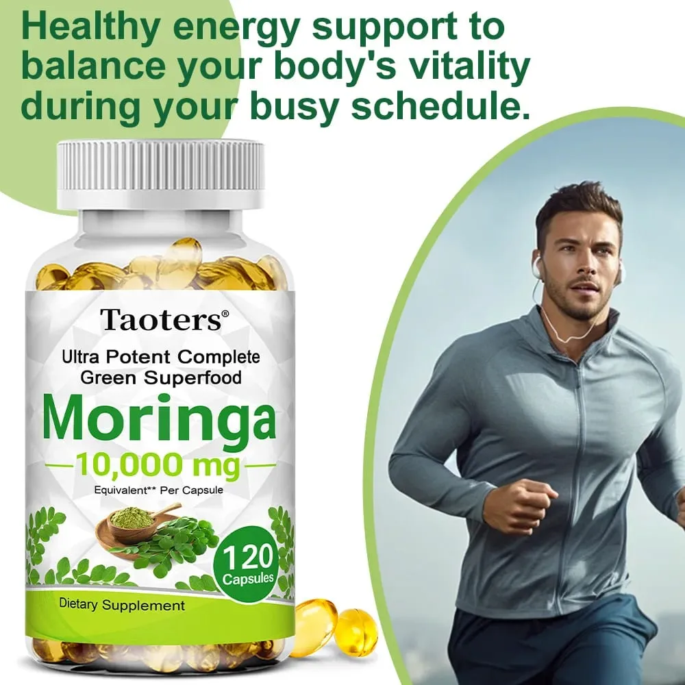 Moringa Capsules 1000mg - for Immune System Energy & Metabolism Antioxidant Promotes Digestive and Brain Health — image 5