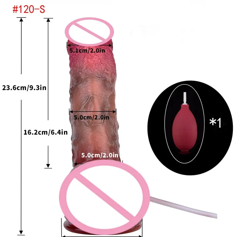 Lifelike Squirting Penis Silicone Ejaculation Large Realistic Dildo With Sucker Skin Touch Anal Sex Toys For Women — image 21