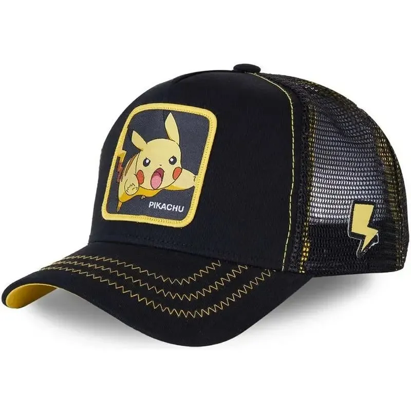 Pokemon High Quality Embroidery Baseball Cap Pikachu Gengar Snorlax Psyduck Anime Adjustable Breathable Mesh Hat Cosplay Gifts — image 5