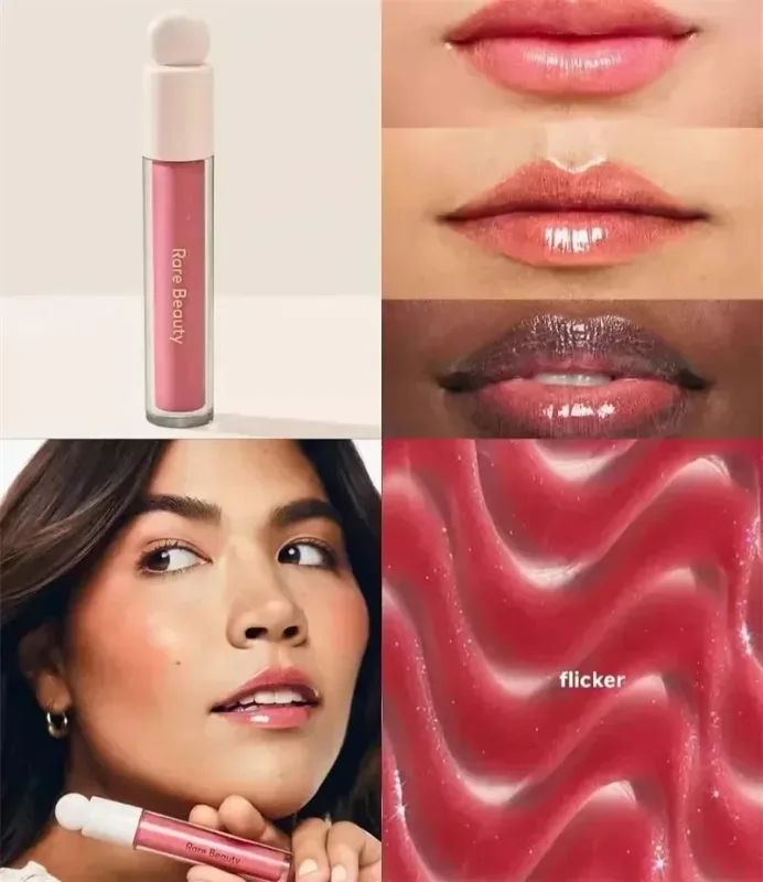 Rare Beauty Makeup Cheek Blush Cream Blusher Stick Bliss Encourage Lipstick New Happy Hope Worth Love Lip Gloss Brand Cosmetics — image 19