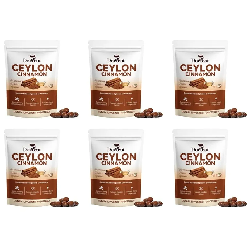 Ceylon Cinnamon Softgels with Vitamin B6 MCT Oil Supports Balanced Glucose and Cholesterol Metabolic Balance Energy 60 Softgels — image 12