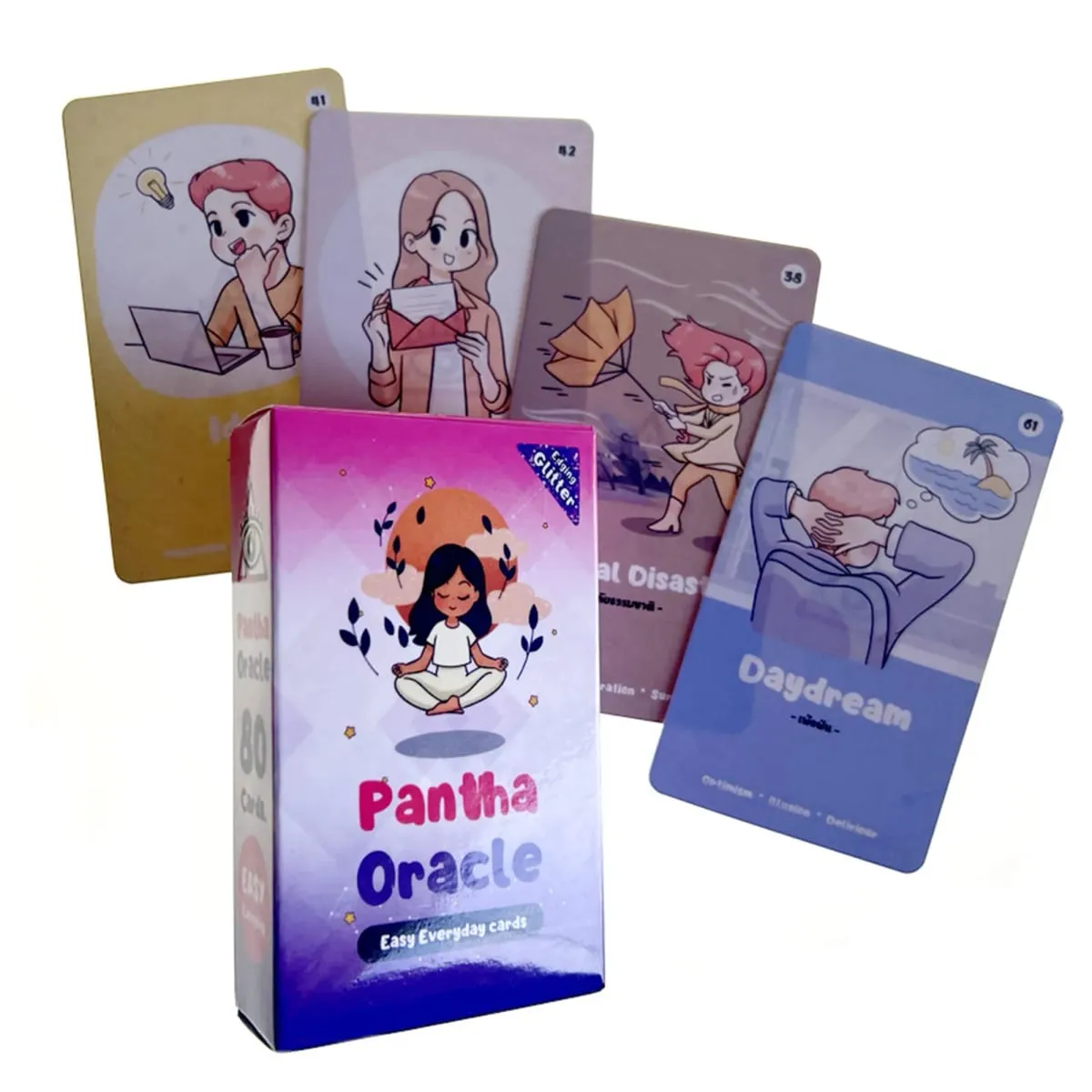 Pantha Oracle Cards Guidebook Card Game Tarot Deck with PDF New Beginner Divination Oracle Party Game Occult