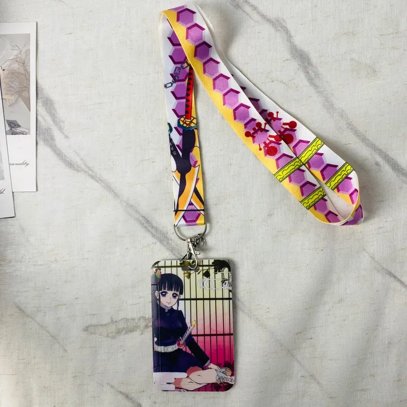 Anime Lanyard Credential Holder Keychains Neck Lanyard For Pass Card Credit Card Holder Straps Mobile Phone Charm Accessories — image 23