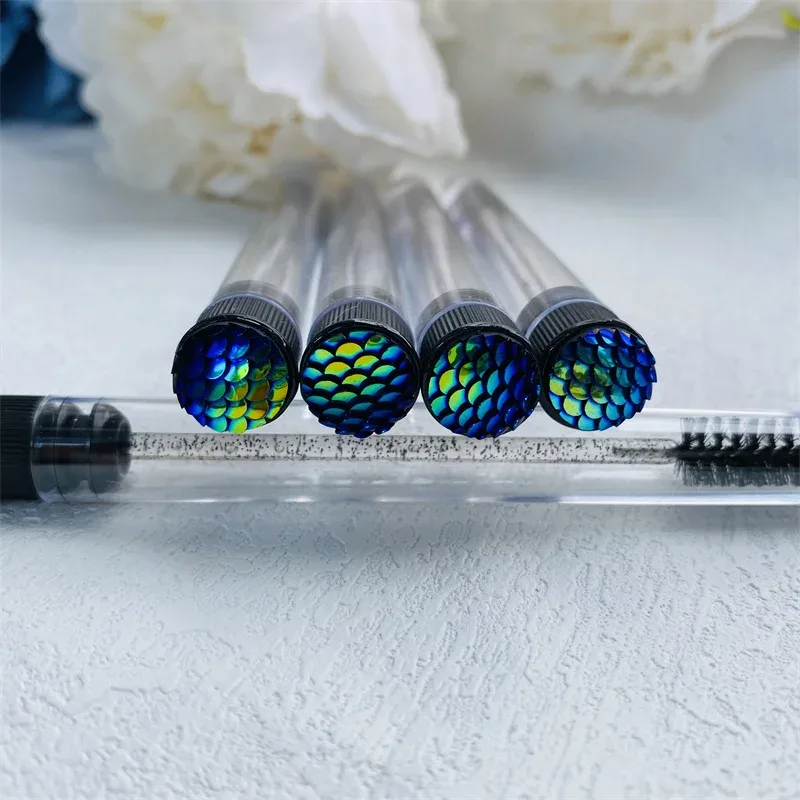 10pcs Reusable Eyelashes Brush Tube for Eyelash Extension Disposable Mascara Wands Eyebrow Brush Applicator EyeLash Brushes