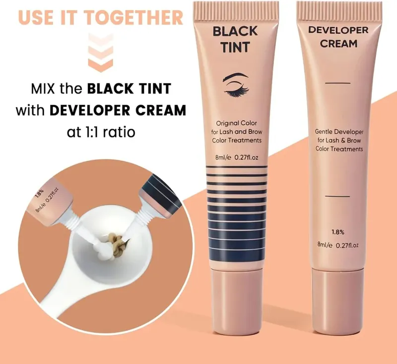 Lomansa New Lash Color Kit Eyelash Eyebrow Dye Tint Kit Brow Enhancer Mascara Lift Tinting Tattoo Eyes Makeup Tools — image 5