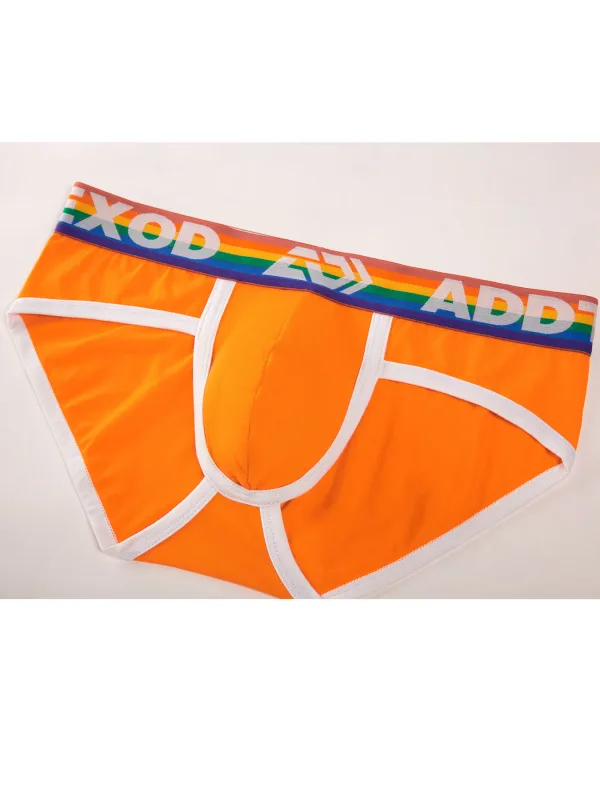 Sexy Men Underwear Rainbow Belt Multi Colored Youth Low Waist U Convex Pouch Brief Teenager Cotton Breathable Comfortable Bikini — image 16