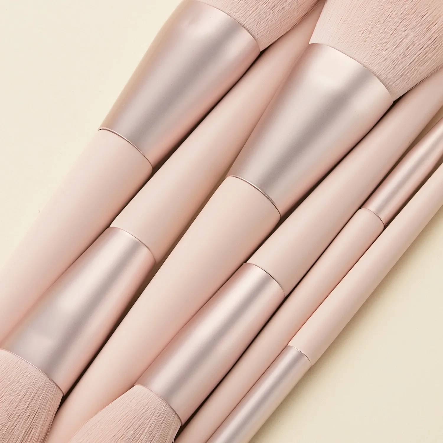 11 pcs Pink Makeup Brushes Set Vegan Eyebrow Eyelash Powder Synthetic Hair Foundation Brush Make Up Tools For Women
