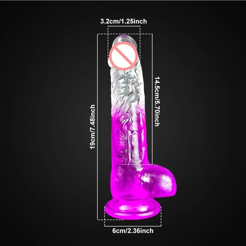 Multi Size Transport Dildo for Women Realistic Silicone Fake Dick Female Masturbator with Suction Cup Dildo Sex Toy for Women — image 11