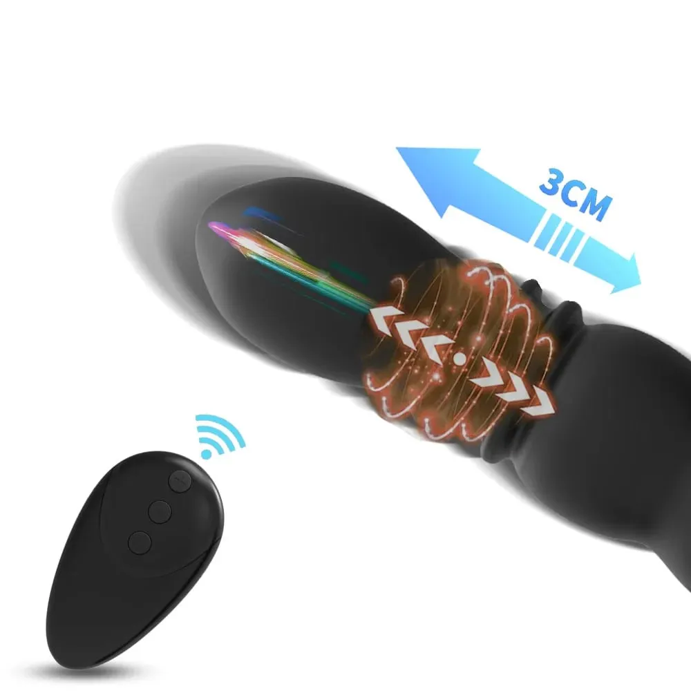 Male Thrusting Prostate Massager APP Wireless Remote Butt Plug Anal Vibrator Sex Toys for Gay Couples Prostate Stimulator — image 5