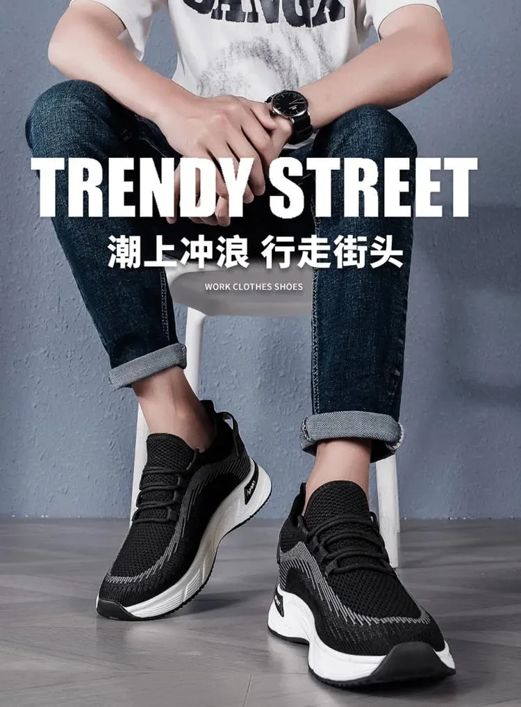 Buty Podwyższające Niewidoczne Podwyższenie 8cm. Oddychające buty sportowe z siateczki podwyższające wnętrze dla butów męskich Rozmiar 6cm — image 10