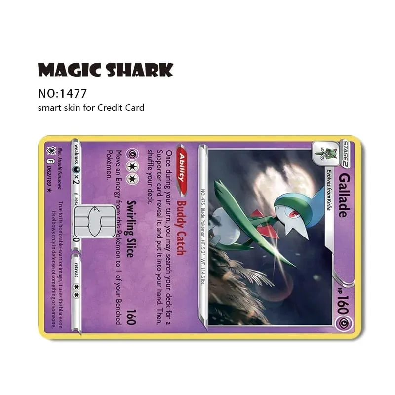 2026 New Charizard Blastoise Bulbasaur Eevee Metwo Sticker Film Skin Cover for Credit Debit Card — image 21