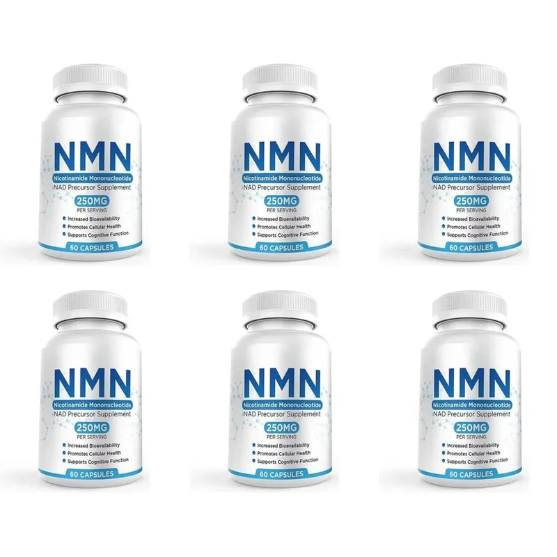 NMN Nicotinamide Mononucleotide Capsules 250 Mg Per Serving Increased Bioavailability Promotes Cellular Health 60 Capsules