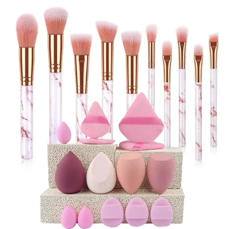 10pcs Set Makeup Brushes Tool Set Cosmetic Powder Eye Shadow Foundation Blush Blending Beauty Maquiagem Beauty Kit for Party