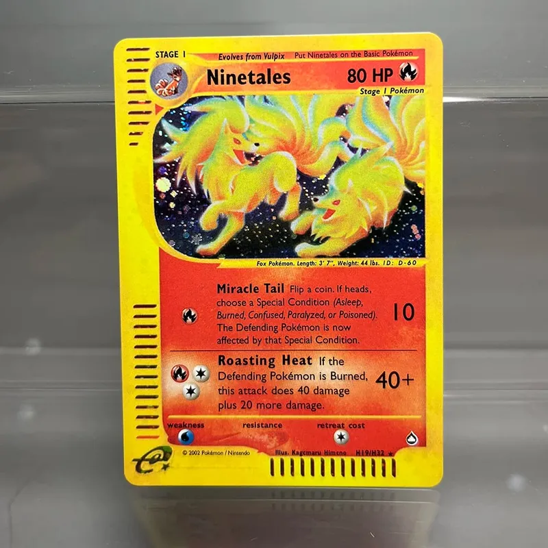 PKM Cards Tyranitar Gengar Nidoking Single Foil Cards Aquapolis Espeon Hypno Classic Game Collection Cards PTCG Proxy Cards — image 18