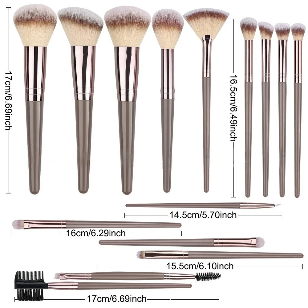 20Pcs Makeup Brushes Set Soft Synthetic Fiber Foundation Eyeshadow Blending Blush Powder Contour Beauty Tool — image 2