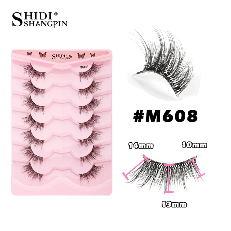 Một Nửa Mi Mắt Mèo Hàng Mi 3D Tự Nhiên Có Cánh Cấp Mắt Kéo Dài Hàng Mi Mắt Cáo Hàng Mi Giả Chồn Hàng Mi Trang Điểm — image 19
