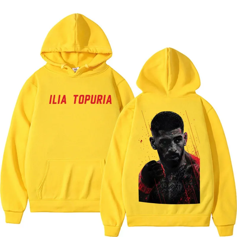 Ilia Topuria El Matador sudaderas con capucha gráficas Vintage ropa de hombre sudaderas estéticas de violencia jerséis casuales de lana ropa de calle — image 12