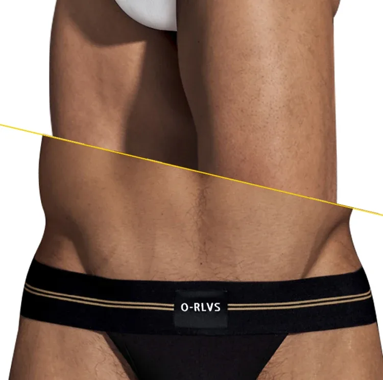 Slip da uomo senza cuciture con design all'anca, intimo da uomo, pantaloni corti da ragazzo, super larghi, larghi 5 cm, con fascia elastica indipendente — image 21