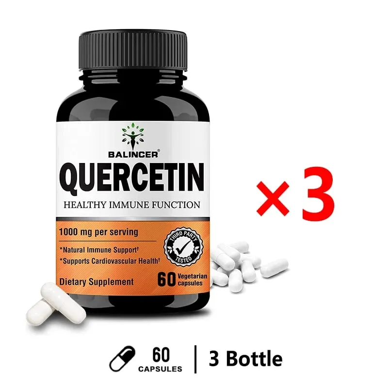 Natural Quercetin Supplement Vegan Capsules Bioflavonoid Support - Supports immune health and energy levels — image 9