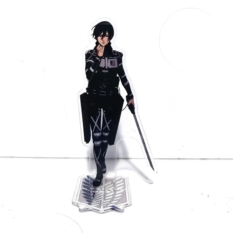 Attack on Titan Acrylic Standing Eren Mikasa Levi Erwin Armin Anime Action Figures Wolf Titan 16cm Model Toys Decor Toys For Kid — image 9