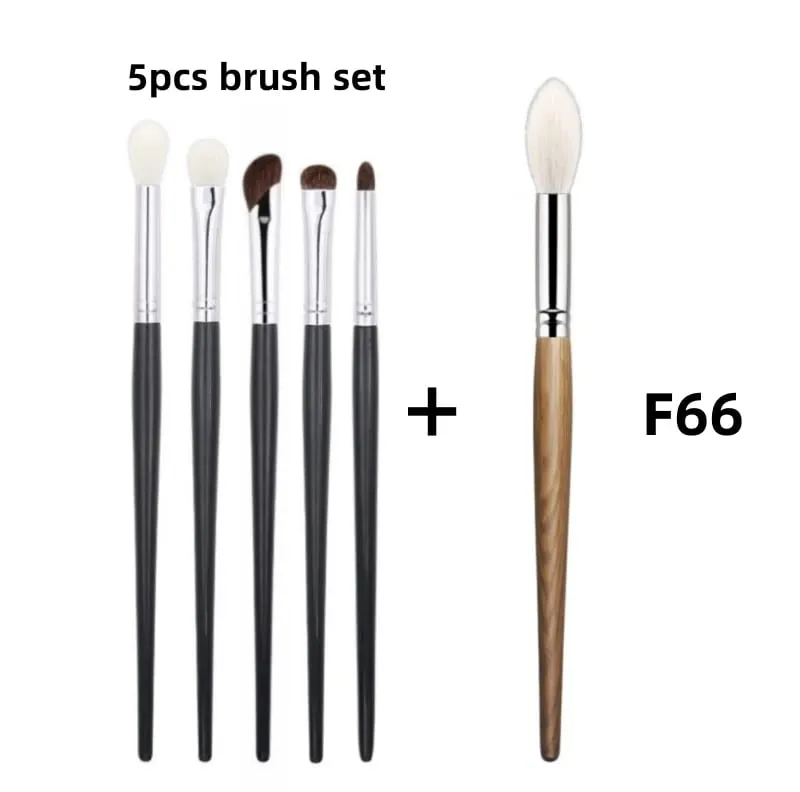 Eyeshadow Brush Set Kit Natural Hair 5Pieces Eye Shadow Makeup Brushes Beauty Tools