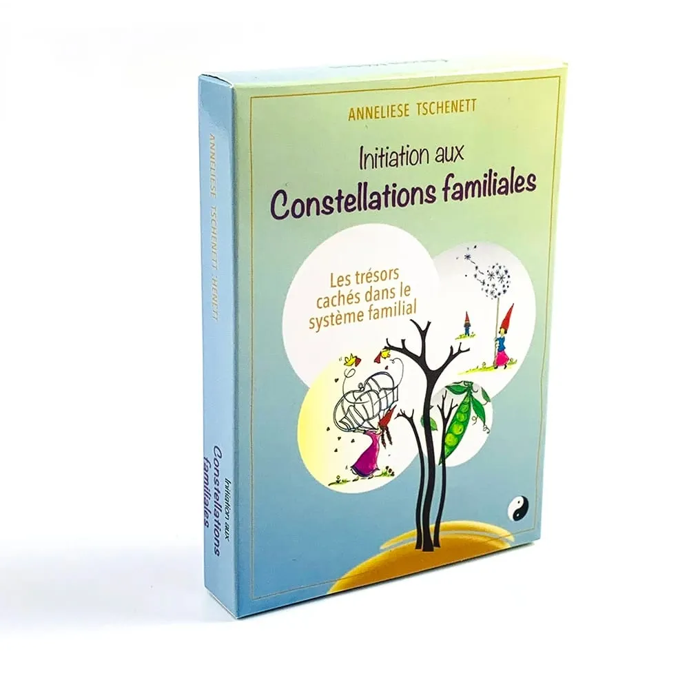 Constellations Familiales Carte da gioco 35 carte Versione francese Divinazione Oracle Deck Family Constellation Tool Regali di Natale