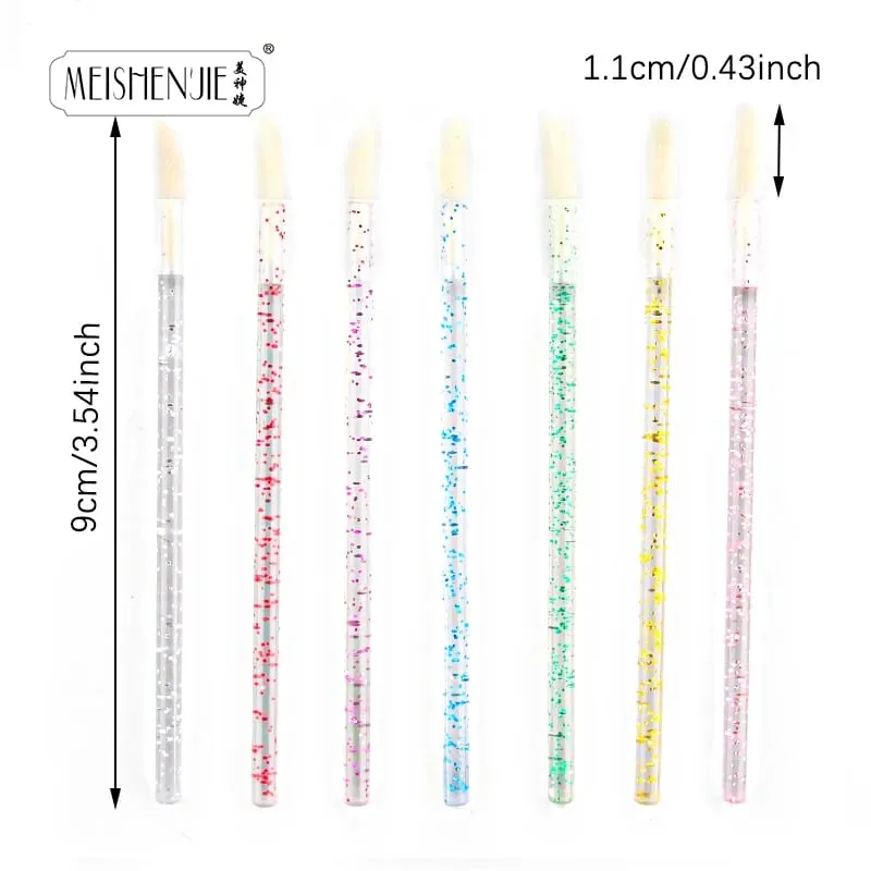 50 Pcs Lip Brush Crystal Eyelash Extension Brushes Mascara Applicator Lipstick Wands Set Women MakeUp Brushes Tools — image 5